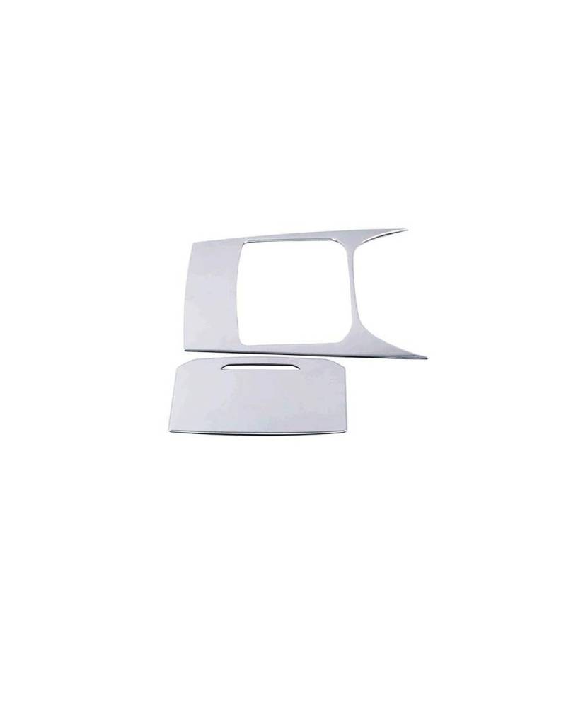 PJJUHS Navigation Panel Frame Für Haval Jolion 2021-2024 Auto Center Control Storage Box Organizer Panel Abdeckung Trim Edelstahl Aufkleber Innen Zubehör Decoration Panel Trim Accessories(Silver) von PJJUHS