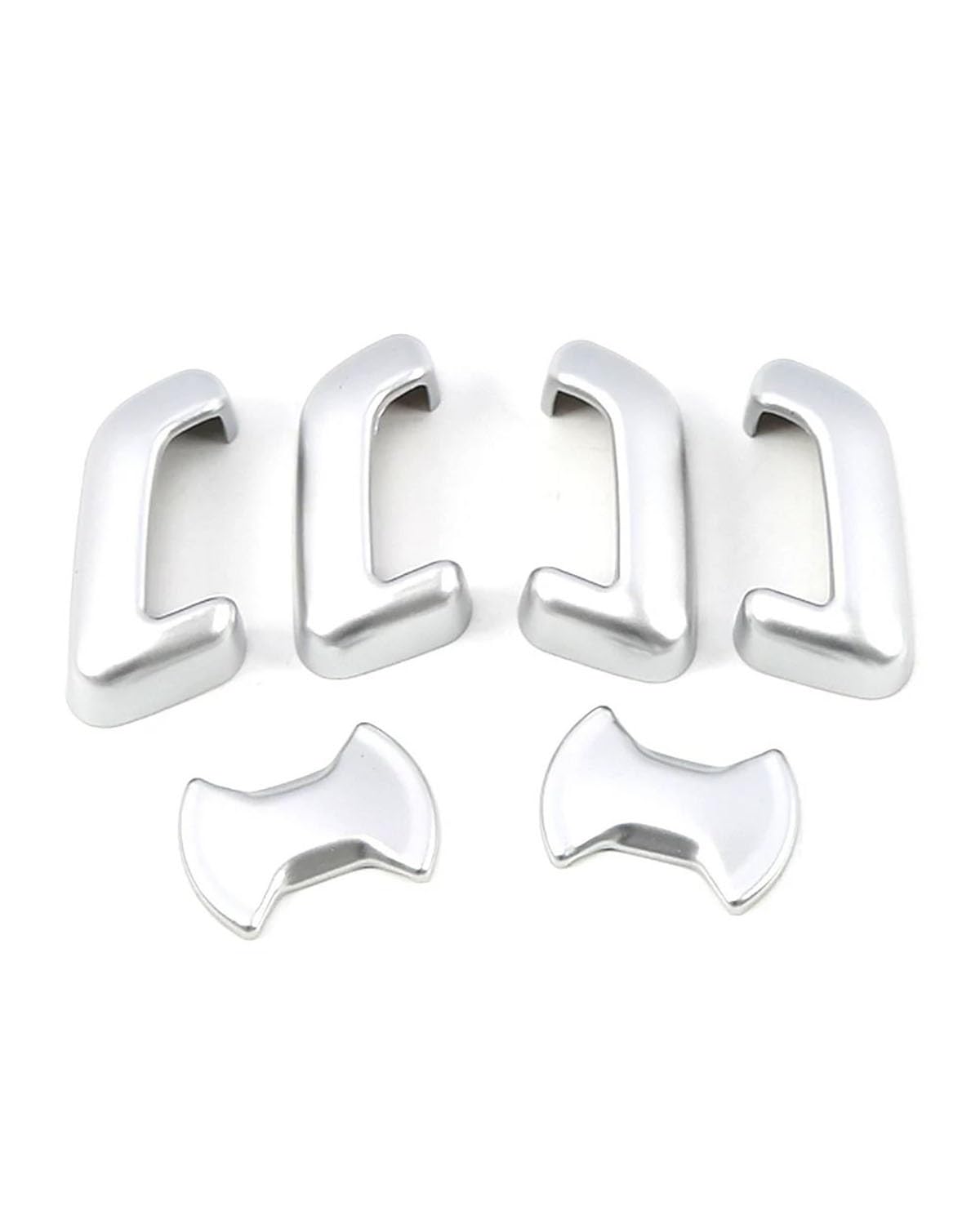 PJJUHS Navigation Panel Frame Für ID.4 ID4 2021 2022 2023 Auto Innenfarbe Re Für Sitzverstellung Schalter Knopfabdeckung Zieraufkleber Anti Scratch Decoration Panel Trim Accessories(Matte Silver) von PJJUHS