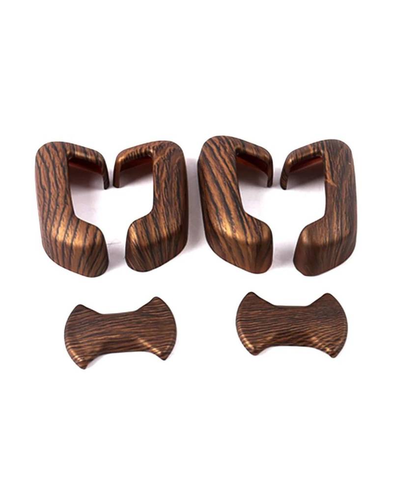 PJJUHS Navigation Panel Frame Für ID.4 ID4 2021 2022 2023 Auto Innenfarbe Re Für Sitzverstellung Schalter Knopfabdeckung Zieraufkleber Anti Scratch Decoration Panel Trim Accessories(Wood Grain Color) von PJJUHS