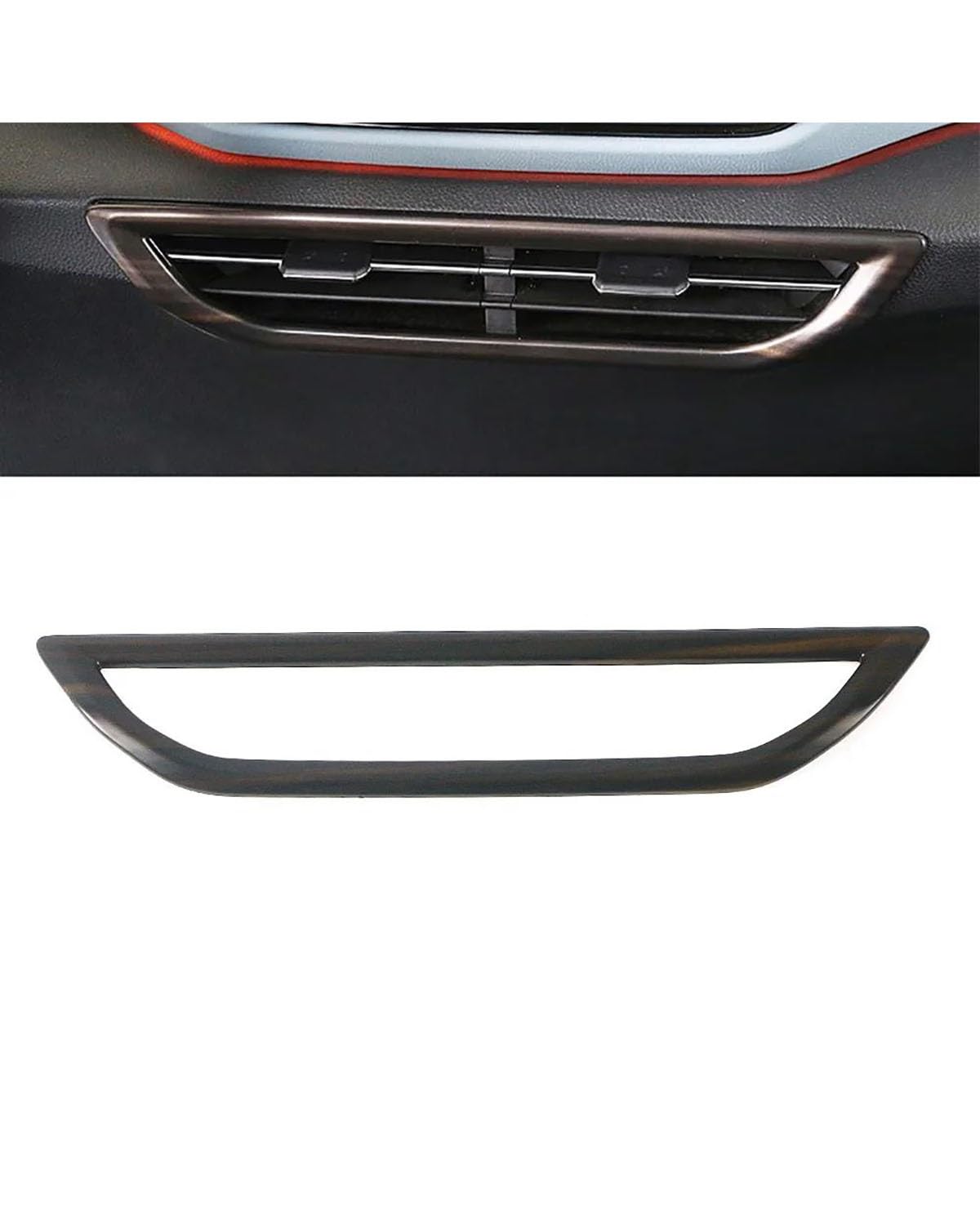 PJJUHS Navigation Panel Frame Für ID.4 ID4 2021 2022 2023 Auto Innenteil Holzmaserung Re Dashboard AC Steckdose Tür Armlehne Schalter Taste Trim Decoration Panel Trim Accessories(Style B) von PJJUHS