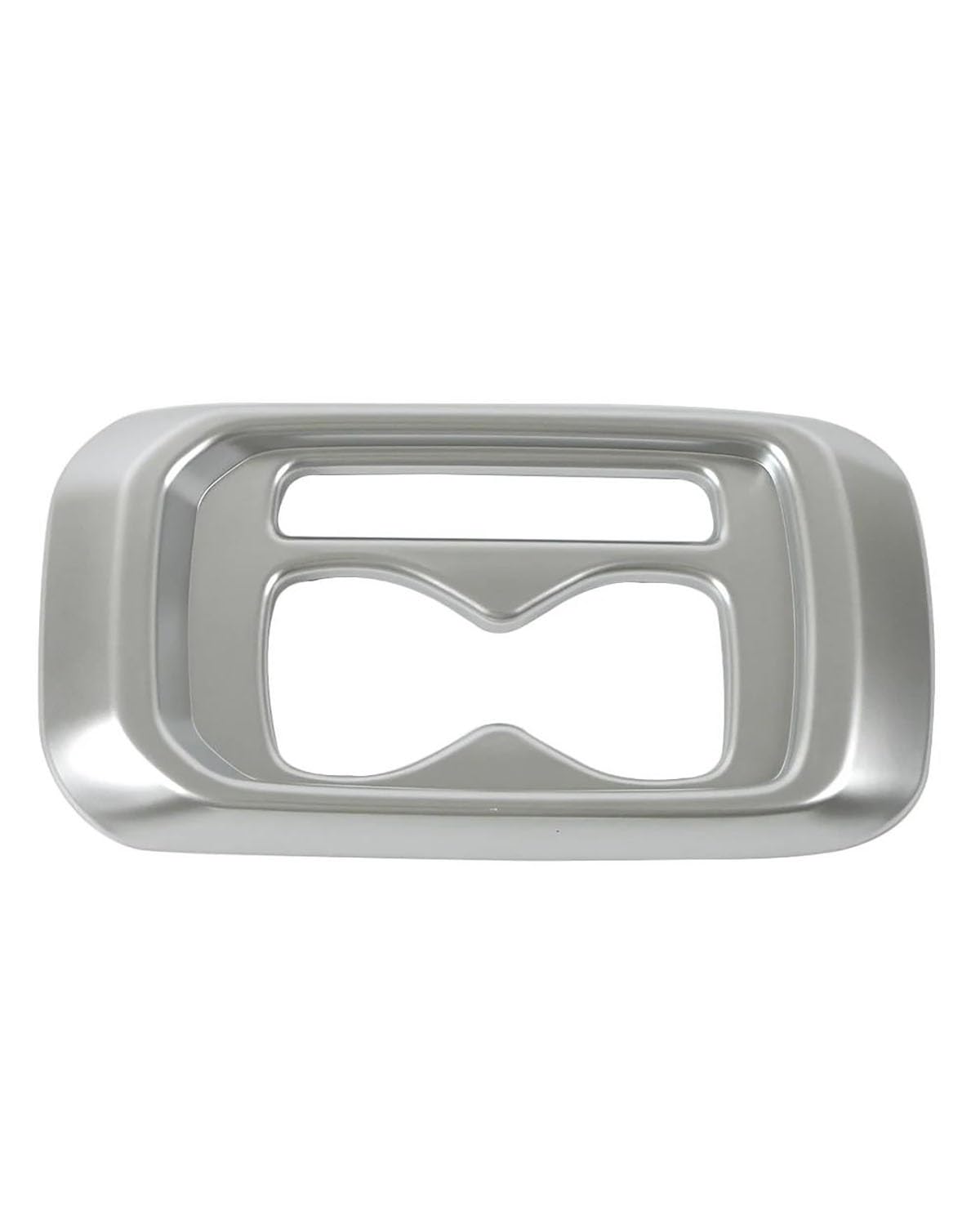 PJJUHS Navigation Panel Frame Für ID.4 ID4 2021 2022 2023 Auto Mittelkonsole Teil Re Gangschaltung Wasserbecherhalter Rahmenverkleidung Aufkleber Decoration Panel Trim Accessories(Matte Silver) von PJJUHS