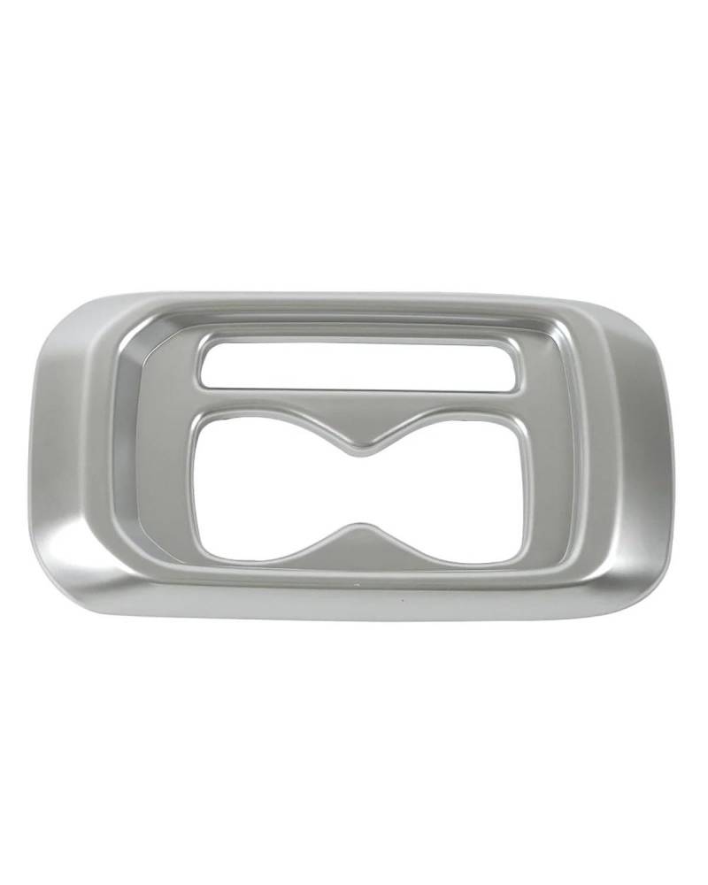 PJJUHS Navigation Panel Frame Für ID.4 ID4 2021 2022 2023 Auto Mittelkonsole Teil Re Gangschaltung Wasserbecherhalter Rahmenverkleidung Aufkleber Decoration Panel Trim Accessories(Matte Silver) von PJJUHS
