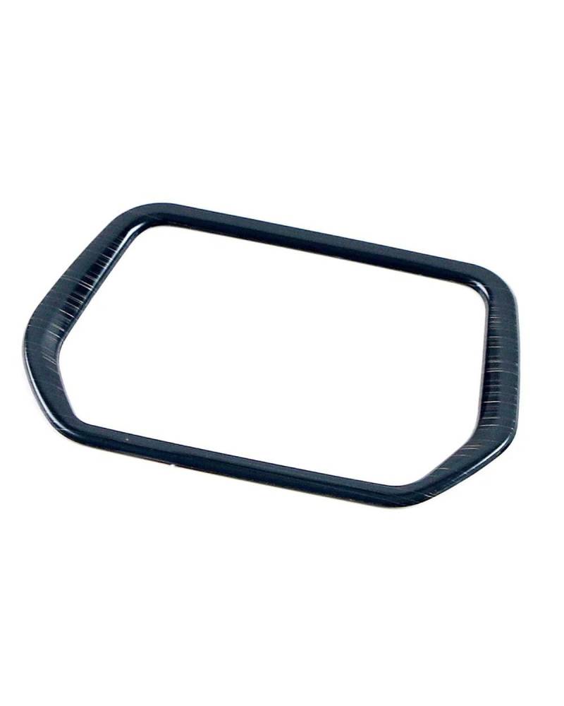 PJJUHS Navigation Panel Frame Für ID.4 ID4 2021 2022 2023 Auto Scheinwerfer Schalter Taste Rahmen Ring Abdeckung Trim Innen Teil Re Aufkleber Decoration Panel Trim Accessories(Brushed Black) von PJJUHS