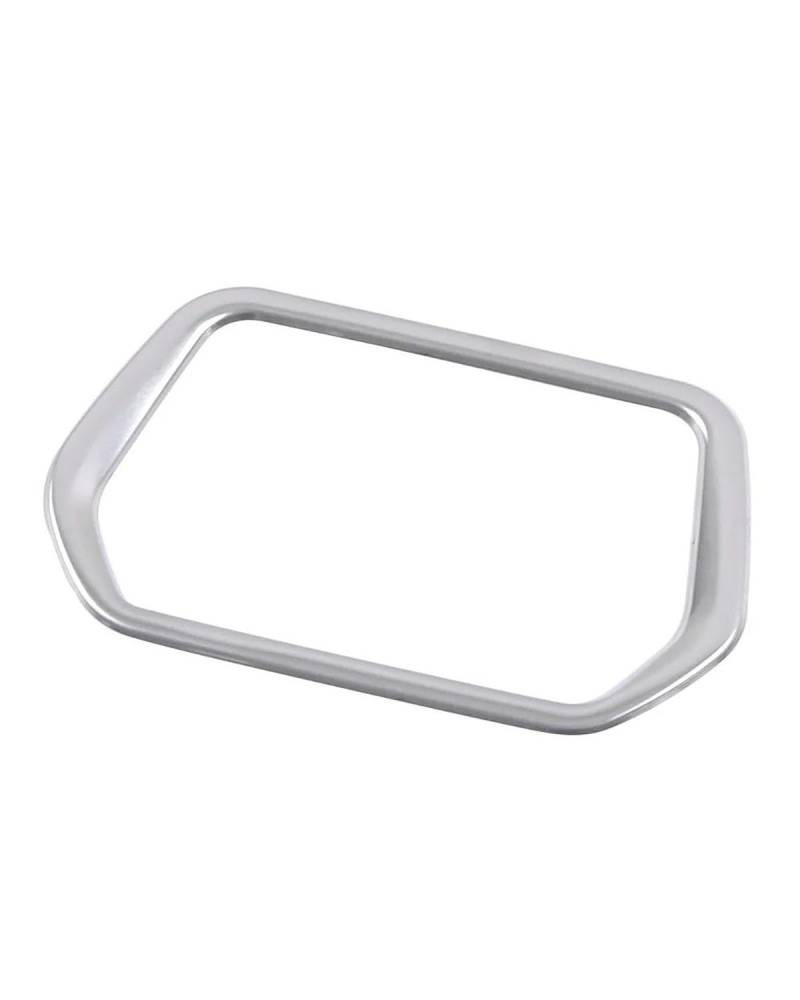 PJJUHS Navigation Panel Frame Für ID.4 ID4 2021 2022 2023 Auto Scheinwerfer Schalter Taste Rahmen Ring Abdeckung Trim Innen Teil Re Aufkleber Decoration Panel Trim Accessories(Matte Silver) von PJJUHS