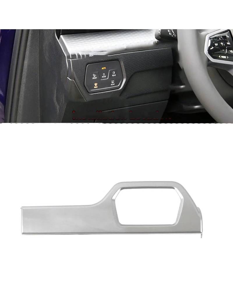 PJJUHS Navigation Panel Frame Für ID.6 ID6 2021 2023 Auto Luftauslass Innentürgriff Kofferraum Fensterkopf für Sitzschalter Getränkehalter Verkleidung Re Decoration Panel Trim Accessories(Style D) von PJJUHS