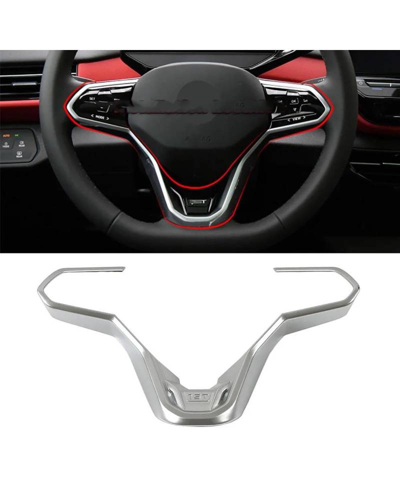 PJJUHS Navigation Panel Frame Für ID.6 ID6 2021 2023 Auto Luftauslass Innentürgriff Kofferraum Fensterkopf für Sitzschalter Getränkehalter Verkleidung Re Decoration Panel Trim Accessories(Style F) von PJJUHS