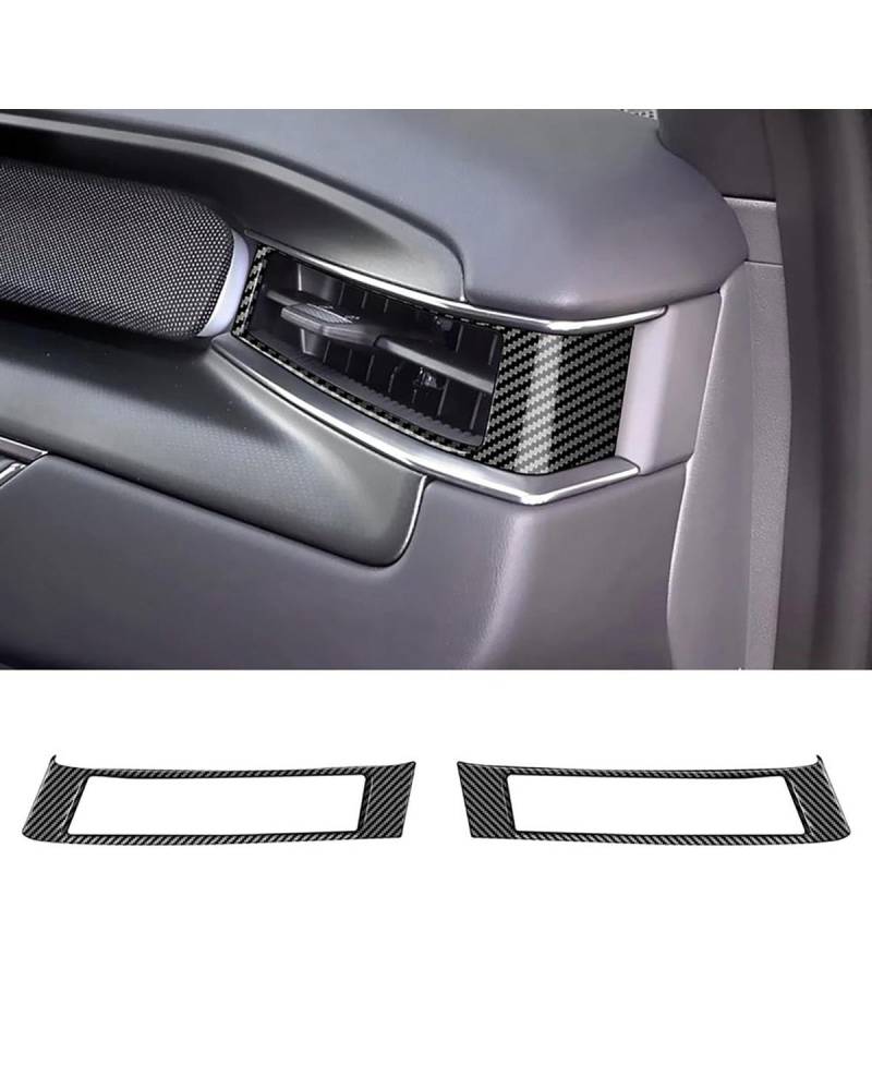 PJJUHS Navigation Panel Frame Für Kia EV9 Carbon Fiber Auto Armaturenbrett Seite Luftauslass Rahmen Abdeckung Aufkleber Trim Auto Innen Zubehör Auto Zubehör Decoration Panel Trim Accessories von PJJUHS