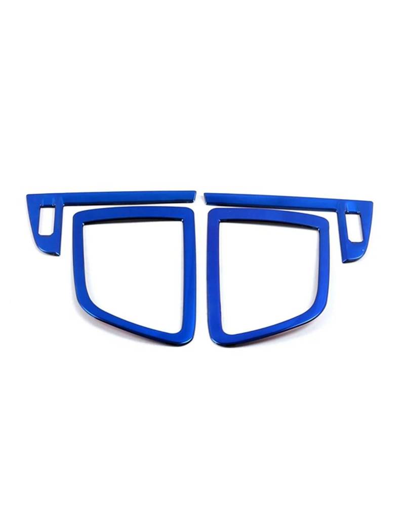 PJJUHS Navigation Panel Frame Für Koleos 2017-2020 Blaue Farbe Edelstahl Center Console Dashboard Schutzrahmen Abdeckung Trim Für Samsung QM6 Decoration Panel Trim Accessories(Style A) von PJJUHS