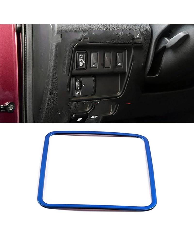 PJJUHS Navigation Panel Frame Für Koleos 2017-2020 Blaue Farbe Edelstahl Center Console Dashboard Schutzrahmen Abdeckung Trim Für Samsung QM6 Decoration Panel Trim Accessories(Style F) von PJJUHS