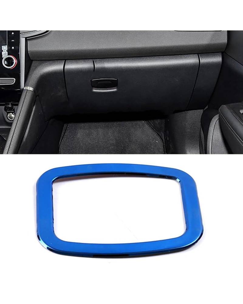 PJJUHS Navigation Panel Frame Für Koleos 2017-2020 Blaue Farbe Edelstahl Center Console Dashboard Schutzrahmen Abdeckung Trim Für Samsung QM6 Decoration Panel Trim Accessories(Style K) von PJJUHS