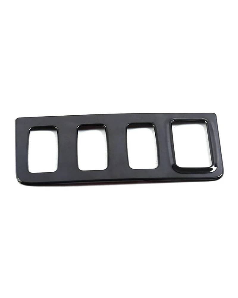 PJJUHS Navigation Panel Frame Für Koleos 2017-2020 Scheinwerfer Lampe Schalter Taste Dekoration Kopf Abdeckung Trim Edelstahl Für Samsung QM6 Decoration Panel Trim Accessories(Black A and B) von PJJUHS