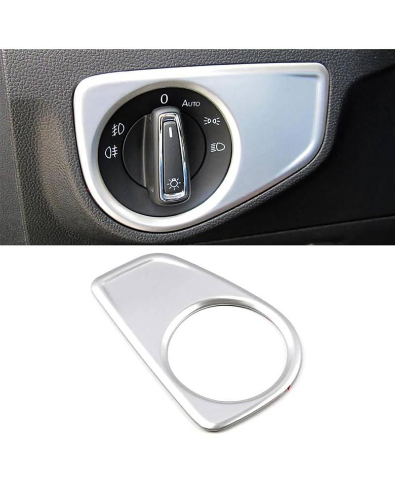 PJJUHS Navigation Panel Frame Für MK2 2017-2019 Auto-Styling-Formteil Innenausstattung Mittelkonsole Silber Dekoration Aufkleber Decoration Panel Trim Accessories(Style A) von PJJUHS