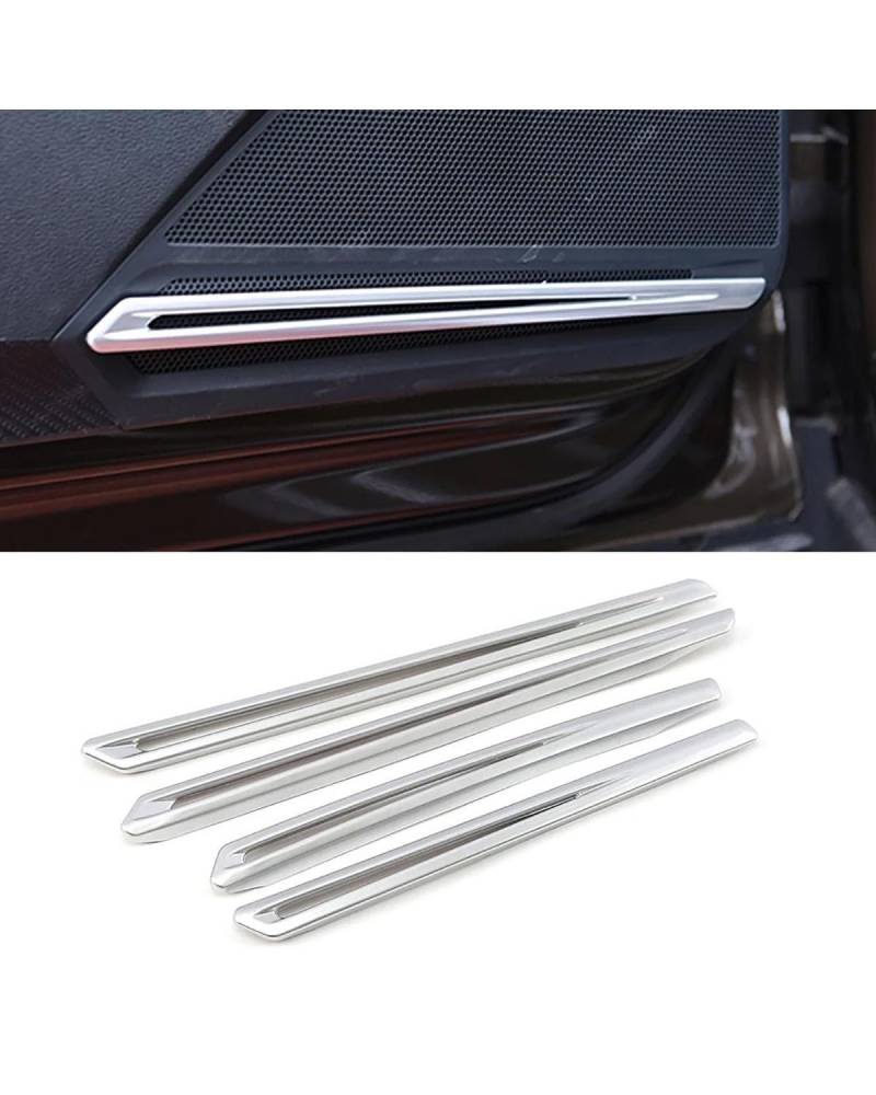 PJJUHS Navigation Panel Frame Für MK2 2017-2019 Auto-Styling-Formteil Innenausstattung Mittelkonsole Silber Dekoration Aufkleber Decoration Panel Trim Accessories(Style P) von PJJUHS