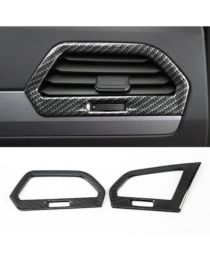 PJJUHS Navigation Panel Frame Für MK2 2017-2019 Kohlefaserfarbe Autoformteil Innenzubehör Mittelkonsole Dekorationsaufkleber Decoration Panel Trim Accessories(Style I) von PJJUHS