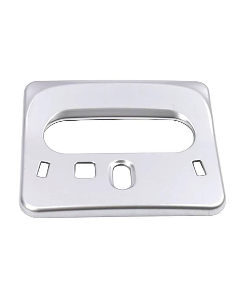 PJJUHS Navigation Panel Frame Für Qashqai J11 2014-2020 Autodach Leselicht Lampenrahmen Dekoration Abdeckung Trim Mattsilber Aufkleber Decoration Panel Trim Accessories(Front) von PJJUHS