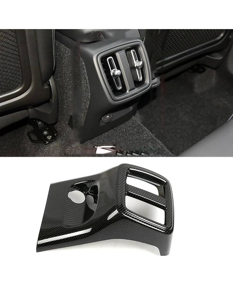 PJJUHS Navigation Panel Frame Für XC40 2019 2020 2021 Auto-Mittelkonsolen-Zubehör, Kohlefaser-Farbwechsel-Dekoration, Styling-Rahmenabdeckungsverkleidung Decoration Panel Trim Accessories(Style E) von PJJUHS