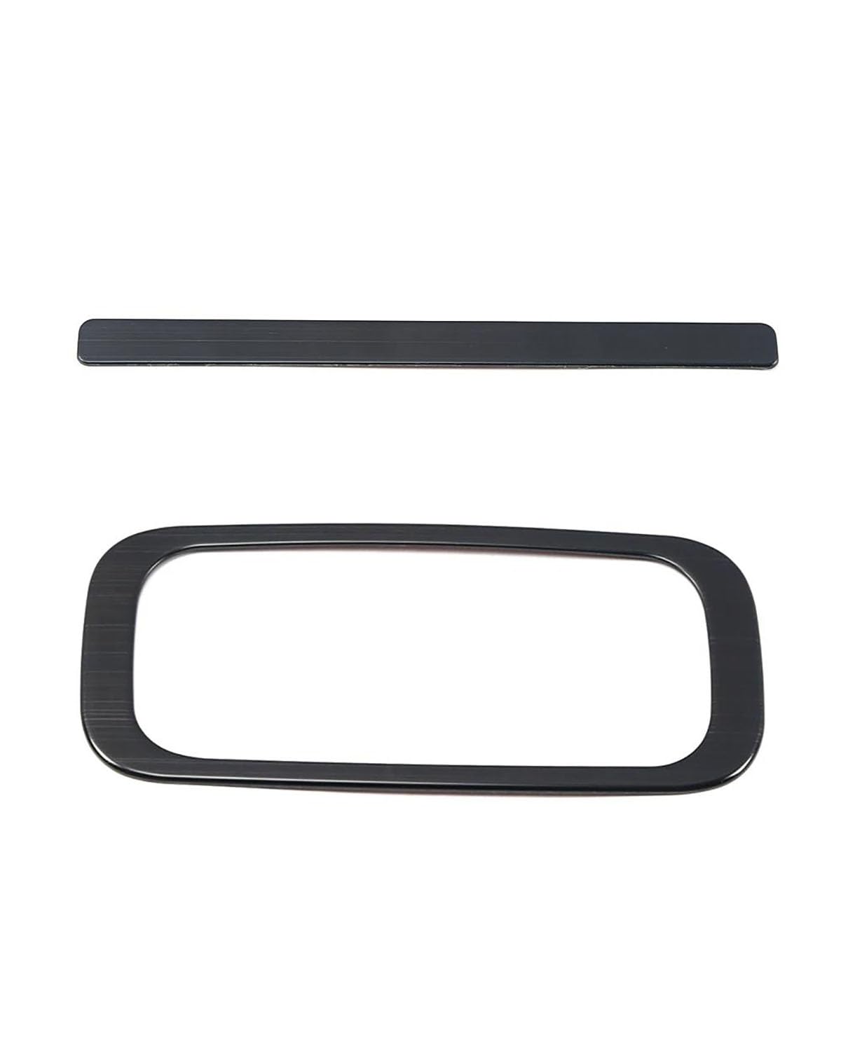PJJUHS Navigation Panel Frame Für XC60 2018 2019 2022 Auto Hinten Für Sitz Wasser Tasse Halter Rahmen Abdeckung Trim Edelstahl Innen Formen Aufkleber Decoration Panel Trim Accessories(Black A) von PJJUHS