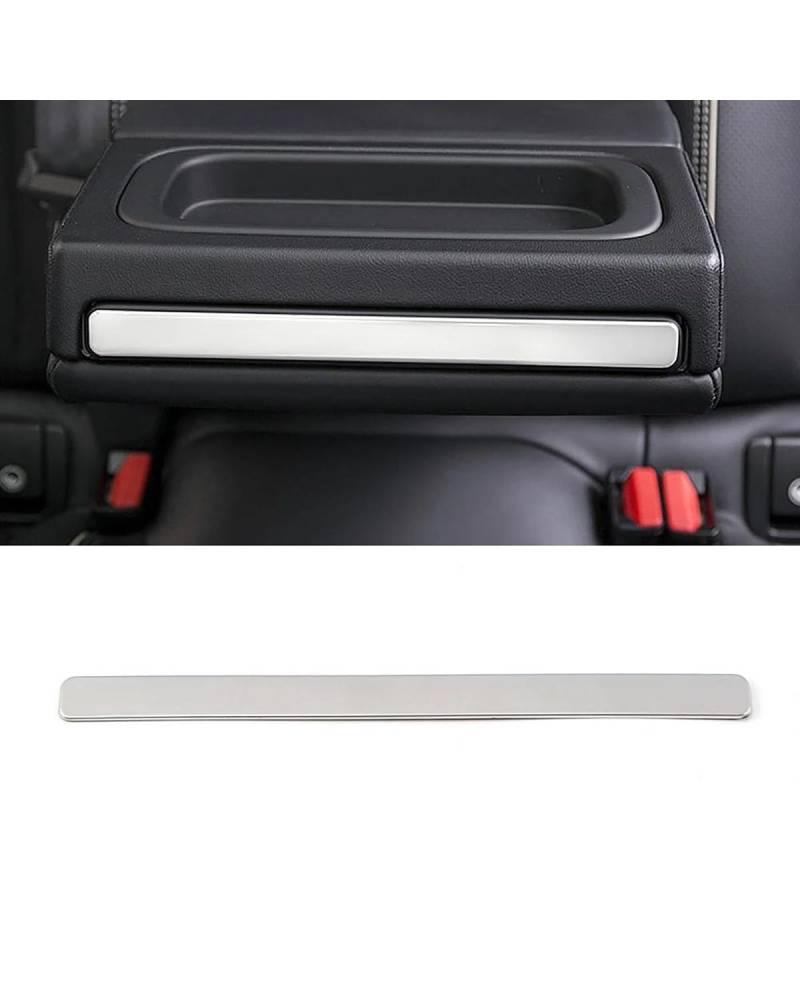 PJJUHS Navigation Panel Frame Für XC60 2018 2019 2022 Auto Hinten Für Sitz Wasser Tasse Halter Rahmen Abdeckung Trim Edelstahl Innen Formen Aufkleber Decoration Panel Trim Accessories(Silver A and B) von PJJUHS