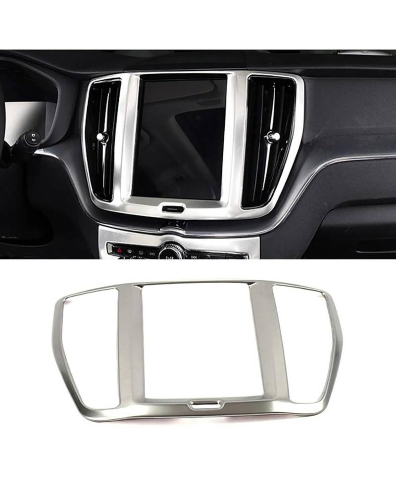 PJJUHS Navigation Panel Frame Für XC60 2018-2022 Auto Center Console Hinten Stamm Lenkrad Scheinwerfer Fensterheber Schalter Panel Dach Haken Rahmen Trim Decoration Panel Trim Accessories(Style G) von PJJUHS