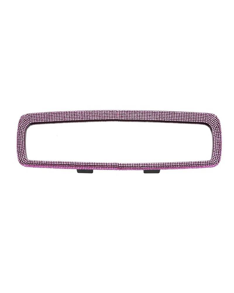 PJJUHS Navigation Panel Frame Strass Rückspiegel Innen Teile Ersatz Trim Abdeckung Zubehör Bling Kristall Diamant Decoration Panel Trim Accessories(Pink) von PJJUHS