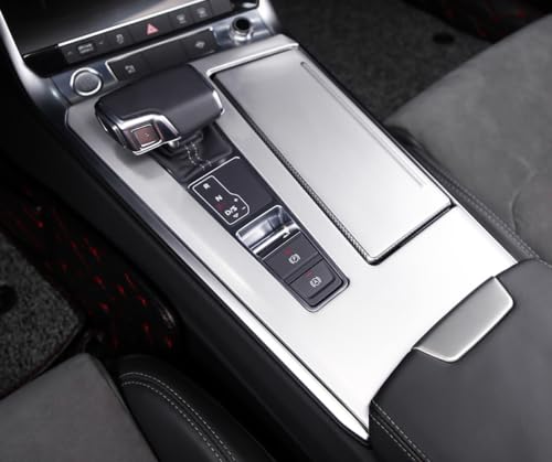 PKW-Butler Blende Passend für Audi A6 C8 2019 2020 Mittelkonsole Silber Veredelung Schutz von PKW-Butler