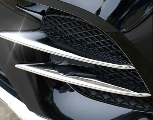 PKW-Butler Blenden Chrom Finnen für Stoßstange Passend zu Mercedes GLC X253 SUV Kühlergrill von PKW-Butler