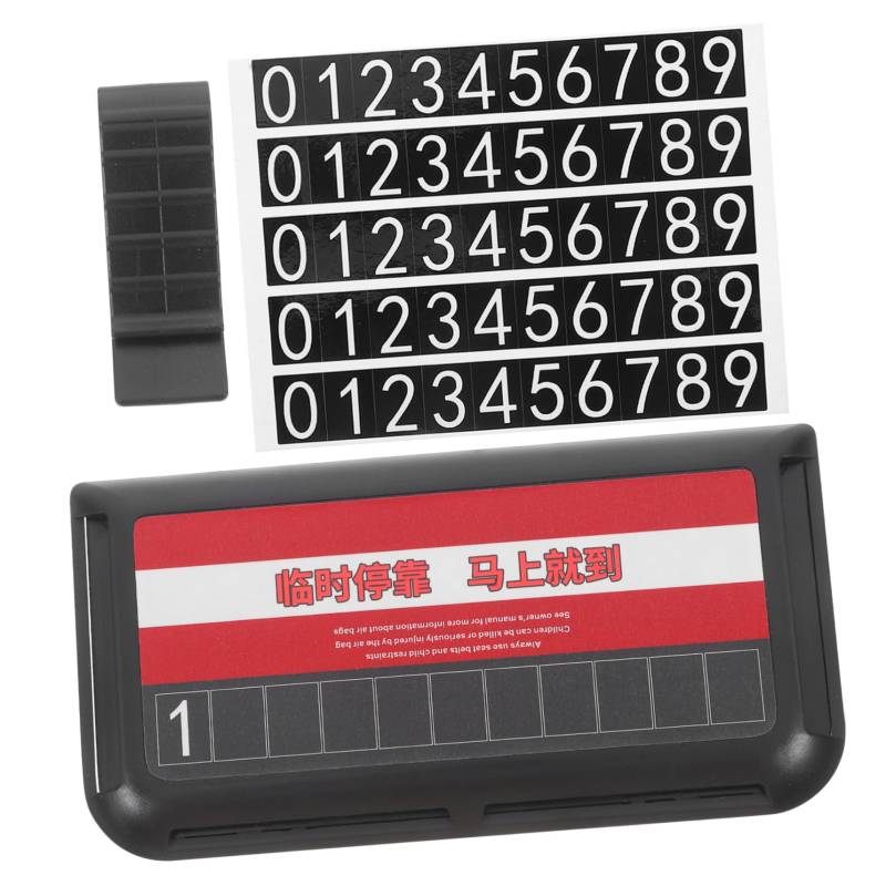 PLAFOPE Temporary Parkes Number Schild Auto Visor Organisator Sun Visor Organizer Auto Visor Tickethalter Auto Telefonnummer Platten Visor Aufbewahrungsbehälter von PLAFOPE