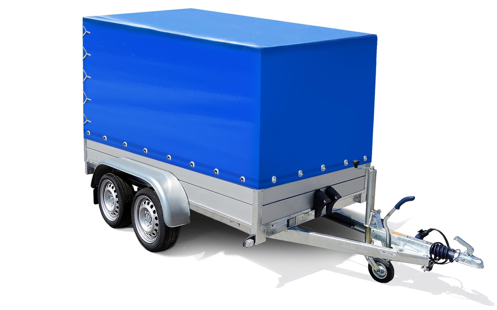 Hochwertige Abdeckplane für Hochlader I Blaue Hochplane mit Flachdach I Anhängerplane nach Maß I Hänger LKW Plane für 750kg PKW Autoanhänger und weitere Anhänger I Starkes Material ca. 700g/m² Hochwertige Abdeckplane für Hochlader I Blaue Hochplane mit Flachdach I Anhängerplane nach Maß I Hänger LKW Plane für 750kg PKW Autoanhänger und weitere Anhänger I Starkes Material ca. 700g/m² von PLANE 4 YOU