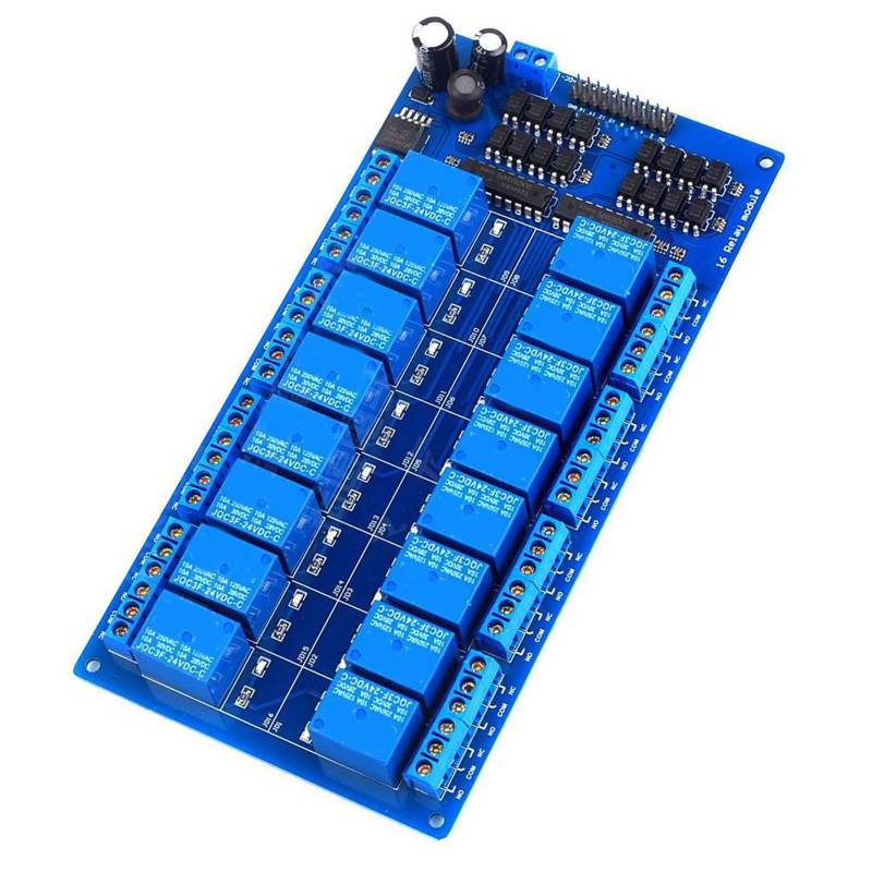 16 Kanal 24V Relays Board Niedrigaktivierung Mit Optokoppler Schutz Für Programmierbare Logiksteuerung von PLCPDM