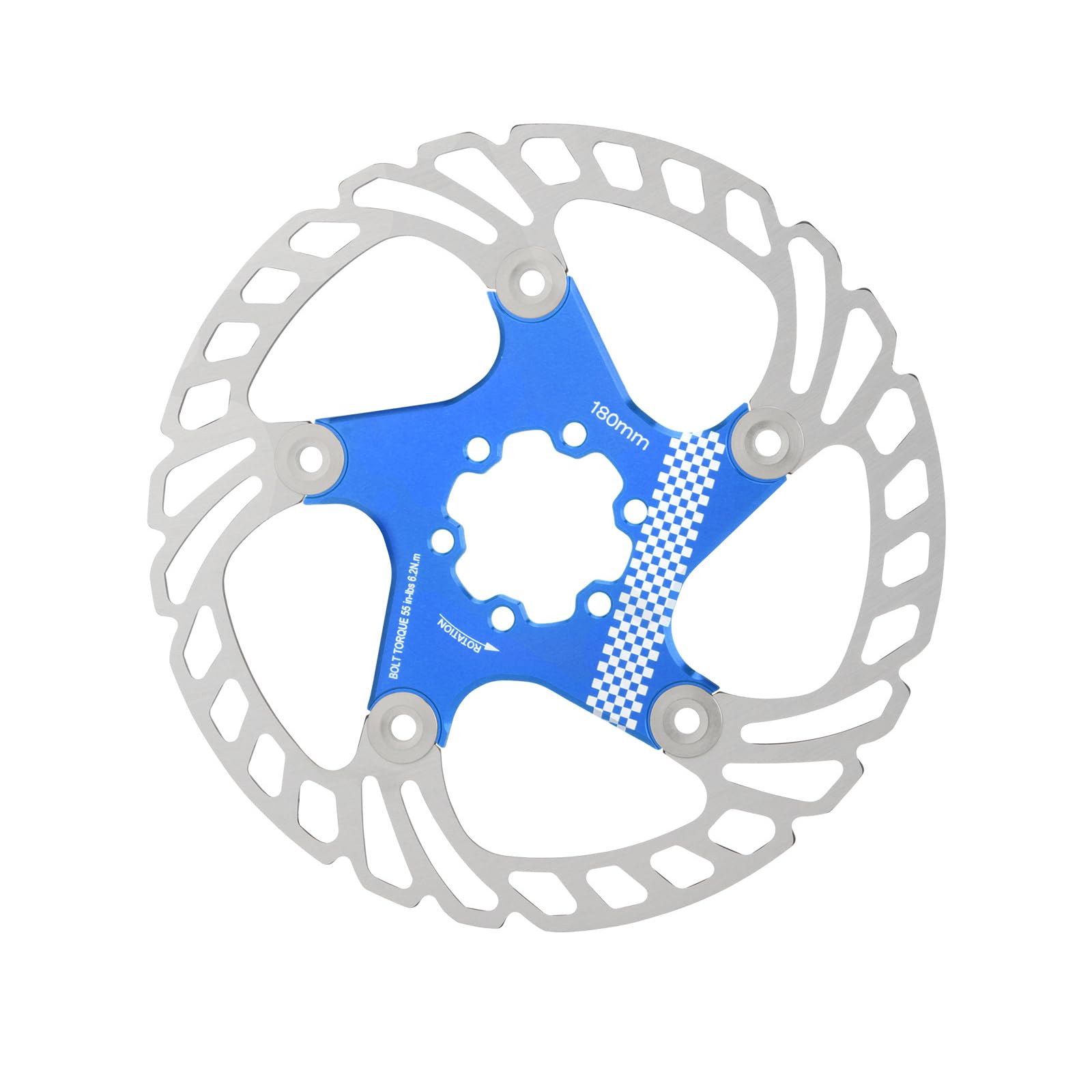 Fahrräder, schwimmende Scheibenbremse, Rotor, 140 mm/160 mm/180 mm, Edelstahl, Fahrrad-Rotor mit 6 Schrauben für Mountainbikes Fahrräder, schwimmende Scheibenbremse, Rotor, 140 mm/160 mm/180 mm, Edelstahl, Fahrrad-Rotor mit 6 Schrauben für Mountainbikes von PLCPDM