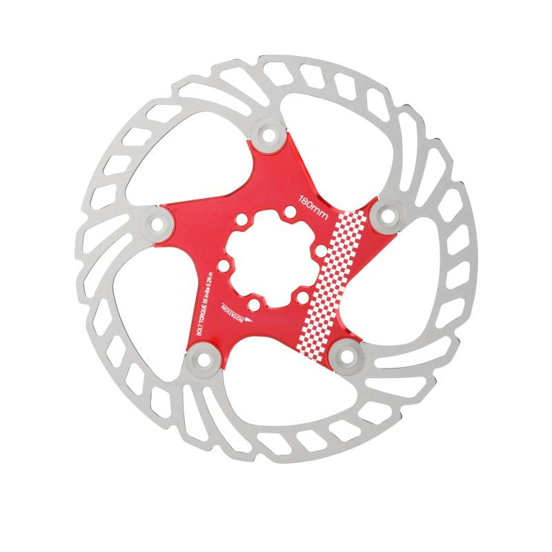 Fahrräder, schwimmende Scheibenbremse, Rotor, 140 mm/160 mm/180 mm, Edelstahl, Fahrrad-Rotor mit 6 Schrauben für Mountainbikes von PLCPDM