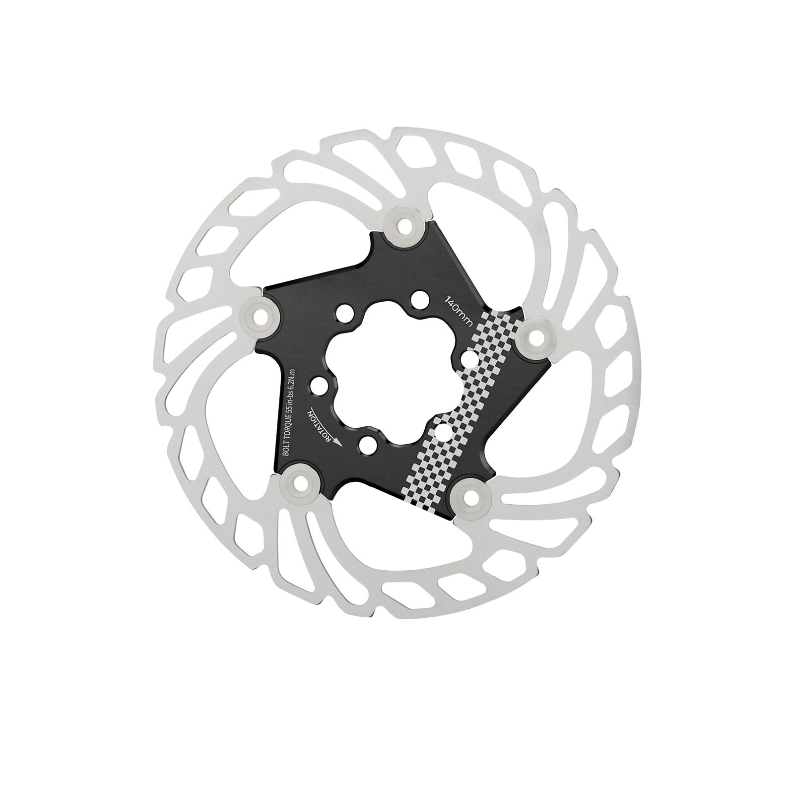 Fahrräder, schwimmende Scheibenbremse, Rotor, 140 mm/160 mm/180 mm, Edelstahl, Fahrrad-Rotor mit 6 Schrauben für Mountainbikes Fahrräder, schwimmende Scheibenbremse, Rotor, 140 mm/160 mm/180 mm, Edelstahl, Fahrrad-Rotor mit 6 Schrauben für Mountainbikes von PLCPDM