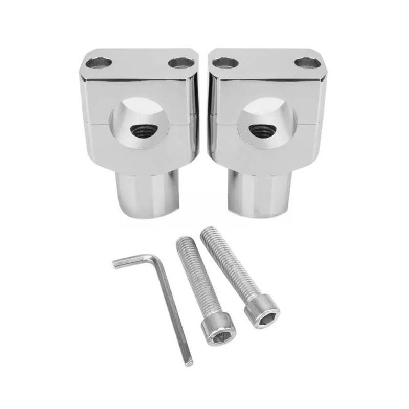 Lenkererhöhungen Klemmen 1 Paar Universal-Lenkererhöhungen Klemme 25 Mm CNC-Aluminium Schwarz Motorrad-Lenkermontage Für von PLIQVBN