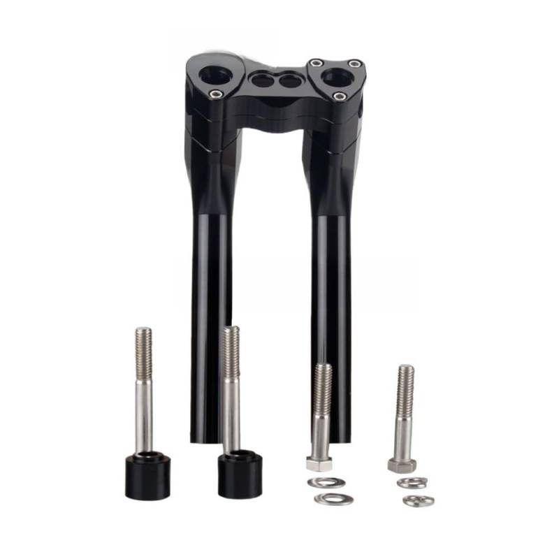 Lenkererhöhungen Klemmen 28mm Motorrad Aluminium Lenker Riser Kit Pullback Klemme Für Bobber Dyna Low Rider Street Fat Bob FXD 1" Erhöhen von PLIQVBN
