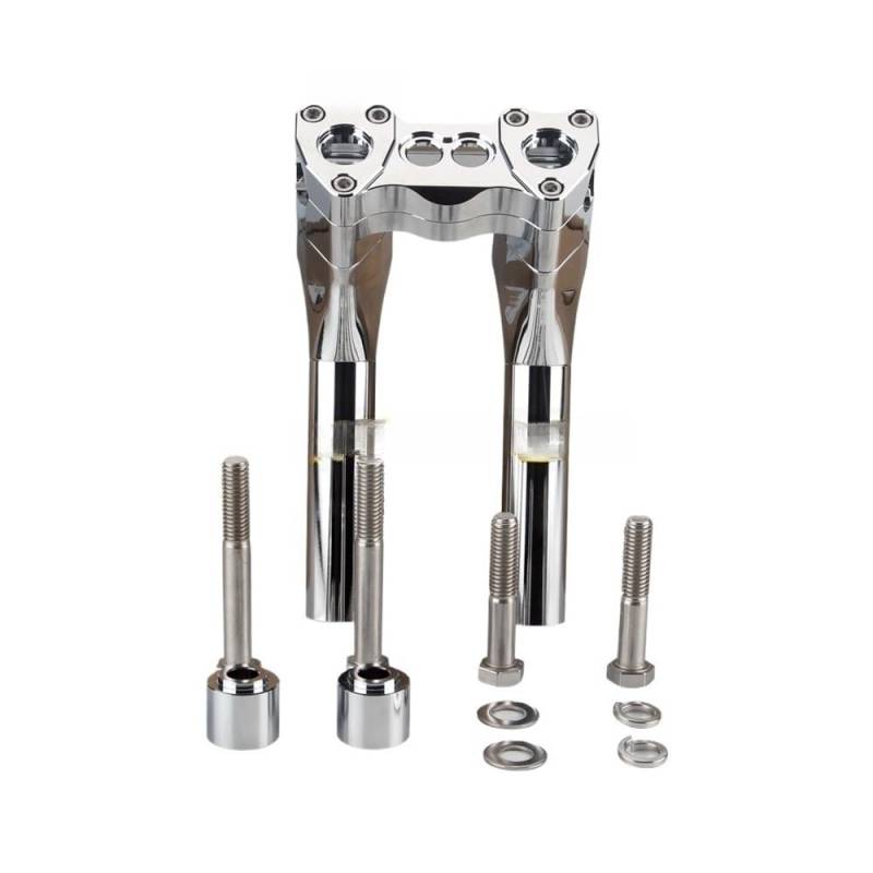 Lenkererhöhungen Klemmen 28mm Motorrad Aluminium Lenker Riser Kit Pullback Klemme Für Bobber Dyna Low Rider Street Fat Bob FXD 1" Erhöhen von PLIQVBN