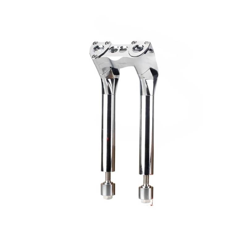 Lenkererhöhungen Klemmen 6''oder 7'' Schwarz Eloxiert Chrom Motorrad Pull-Back Clamp Lenker Riser Für Dyna Für Softail Sportster Street Bob Chopper von PLIQVBN
