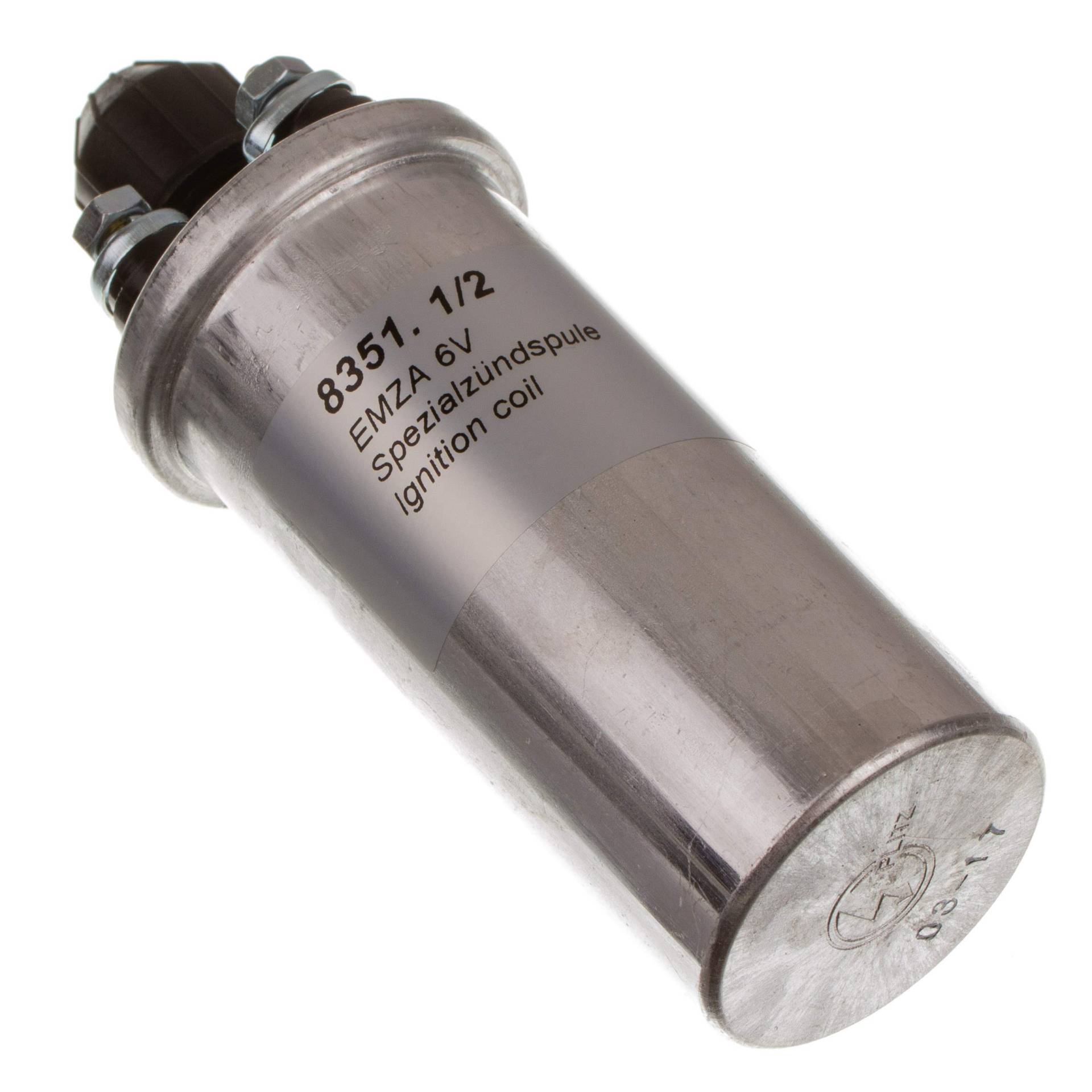 PLITZ Zündspule 6V für Motorräder (1. QUALITÄT/Neue Produktion) - Geeignet für Simson S51, S70, SR50, SR80 und MZ ES175, ES250, TS125, TS150, TS250 - Stecker auf Buchse - 10515 von PLITZ