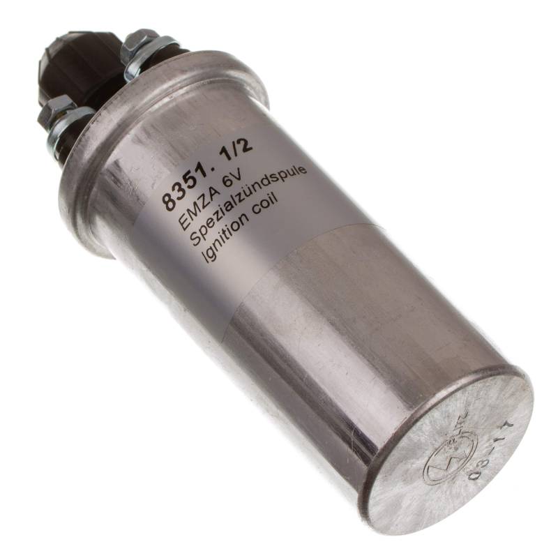PLITZ Zündspule 6V für Motorräder (1. QUALITÄT/Neue Produktion) - Geeignet für Simson S51, S70, SR50, SR80 und MZ ES175, ES250, TS125, TS150, TS250 - Stecker auf Buchse - 10515 von PLITZ