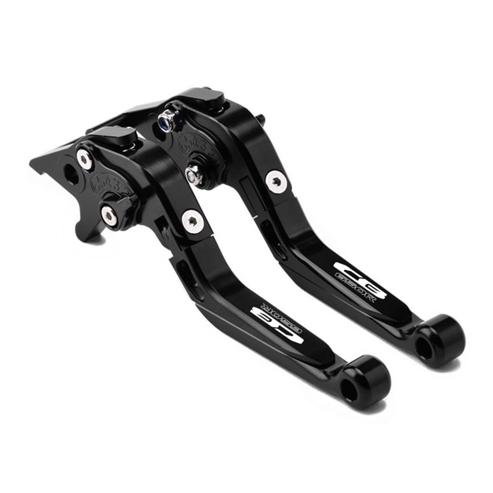 Brems Kupplungshebel Motorradzubehör CNC Einstellbare Faltbare Ausziehbare Rollerbremse Kupplungshebel Griff Für Honda CB650R CB 650R (Color : F) von PLKJ