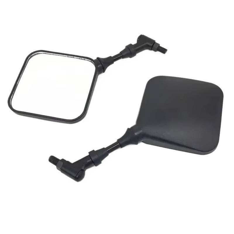 Motorcycle Mirror Für Yamaha Für Suzuki Paar 10mm Universal Motorrad Rearview Außenspiegel Schwarzes Quadrat Motorcycle Rear View Mirror von PLKPVHVZNM