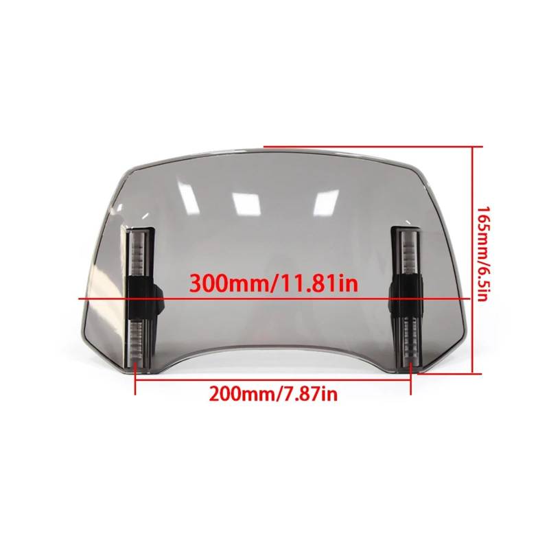 Windschutzscheiben Für 1190 RC8 R Für 1290 Super R/GT Motorrad Einstellbare Windschutzscheiben Windschutz Spoiler Windabweiser Schutz Windschild(B Smoke) von PLKPVHVZNM