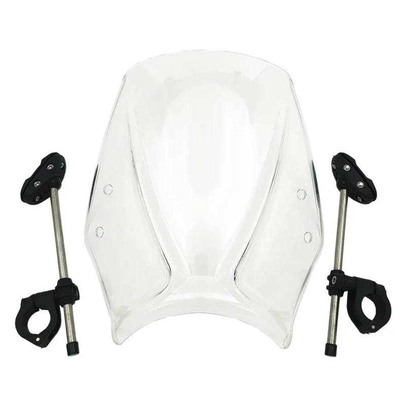 Windschutzscheiben Für CB300F Für CB 300F Modifikation Mit Unterstützung Rahmen Windschutzscheibe Wind Deflectore Windschutzscheibe Spoiler Motorrad Windschild(Style 04) von PLKPVHVZNM