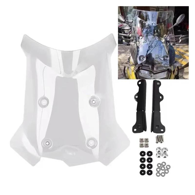 Windschutzscheiben Für F750GS Für F850GS Für ADV 2018-2024 Motorrad Windschutzscheibe Windschutz Windabweiser Front Glas Windschild(Clair) von PLKPVHVZNM