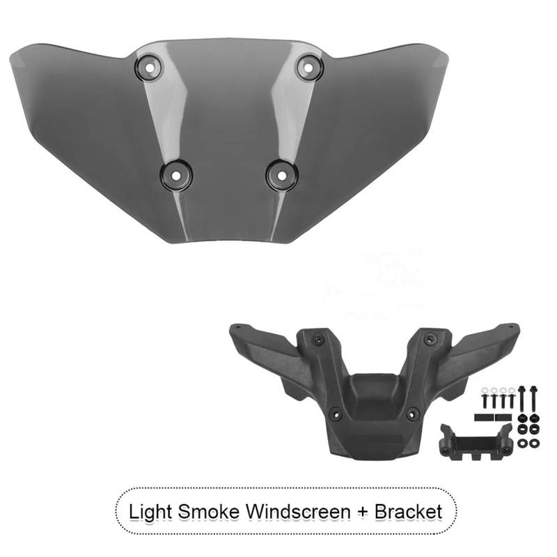 Windschutzscheiben Für Für MT09 Für MT-09 SP 2024 Front Verkleidung Wind Bildschirm Deflektor Schutz Abdeckung Motorrad Windschutzscheibe Windschild(One Set Light Smoke) von PLKPVHVZNM
