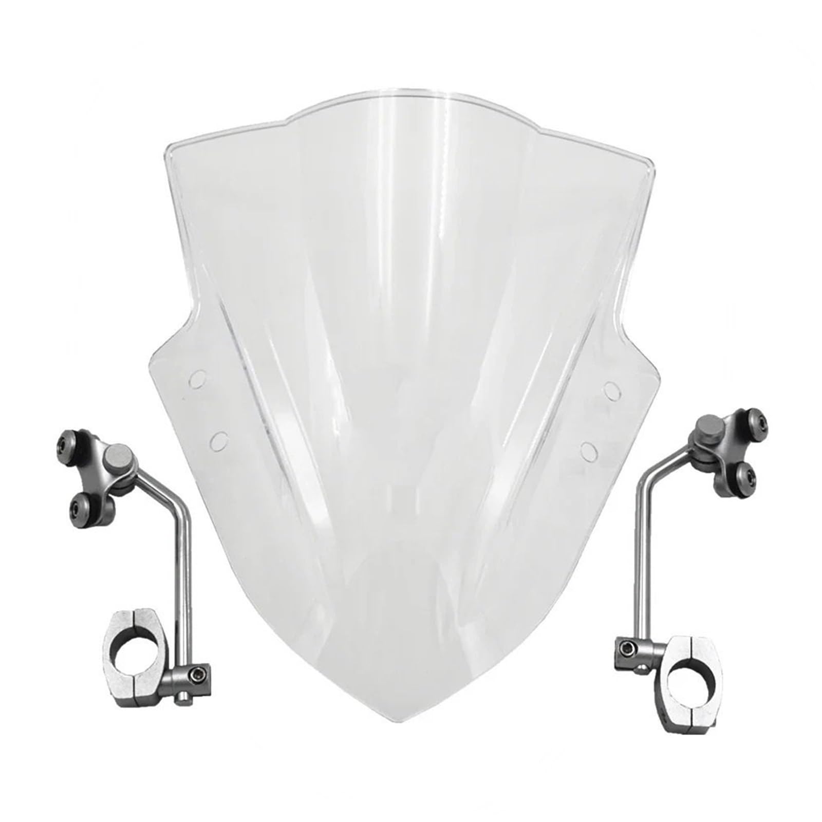 Windschutzscheiben Für MT09 Für MT-09 Motorrad Windschutzscheibe Wind Deflectore Mit Unterstützung Rahmen Windschutzscheibe Schwarz Klar Windschild(Clear) von PLKPVHVZNM