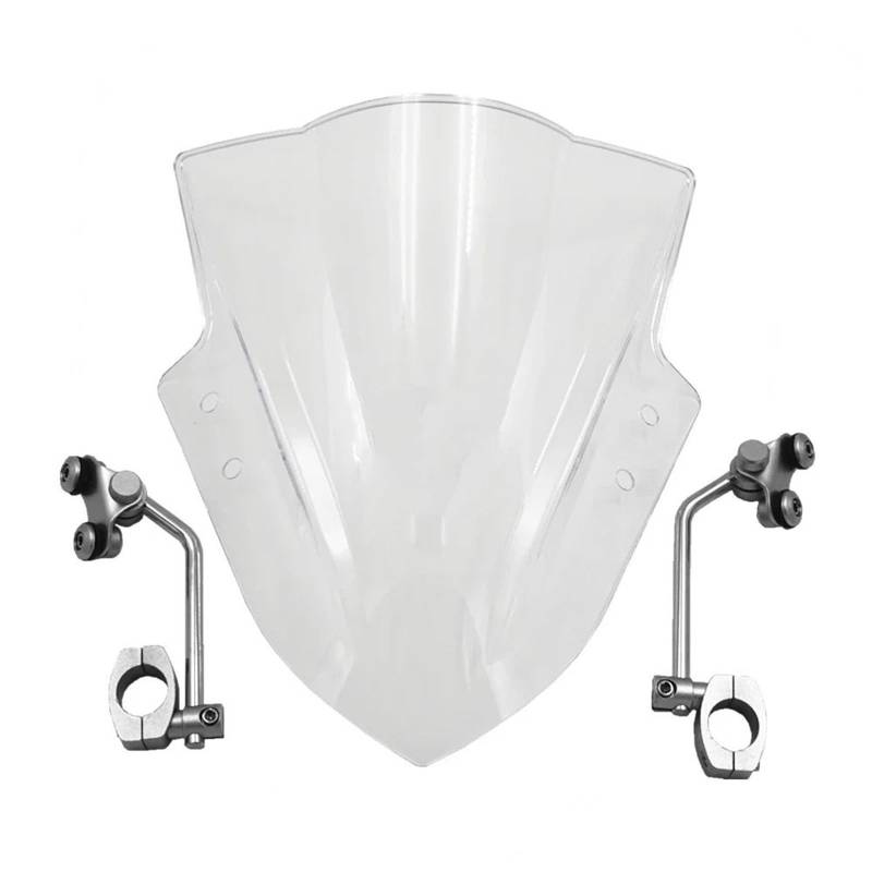 Windschutzscheiben Für MT09 Für MT-09 Motorrad Windschutzscheibe Wind Deflectore Mit Unterstützung Rahmen Windschutzscheibe Schwarz Klar Windschild(Clear) von PLKPVHVZNM