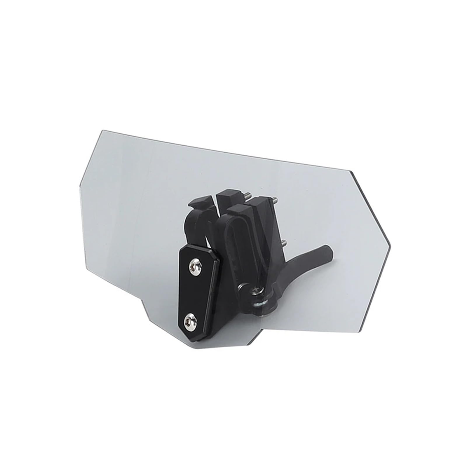 Windschutzscheiben Für R1200GS Universal Motorrad Riser Clip Auf Windschutzscheibe Windschutzscheibe Verlängerung Spoiler Air Deflektor Windschild(Gray-Black Bracket) von PLKPVHVZNM