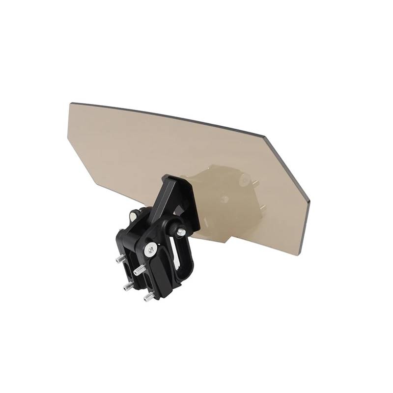 Windschutzscheiben Für R1200GS Universal Motorrad Riser Clip Auf Windschutzscheibe Windschutzscheibe Verlängerung Spoiler Air Deflektor Windschild(Smoke-Black Bracket) von PLKPVHVZNM