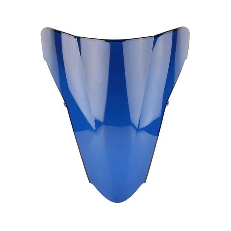 Windschutzscheiben Für VFR800 Für VFR 800 2002-2012 Motorrad Double Bubble Windschutzscheibe Deflektor Schutz Wind Bildschirm Windschild(Blue) von PLKPVHVZNM