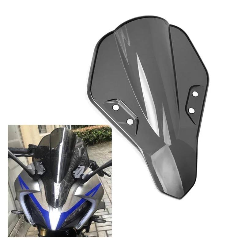 Windschutzscheiben Motorrad Frontscheibe Windschutz Verkleidung Windabweiser Schwarz Grau Transparent Für CFMOTO Für 250SR Für 300SR Für MY22 Windschild(Grey) von PLKPVHVZNM